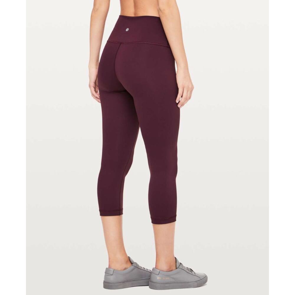 Lululemon Wunder Under Crop (Hi-Rise) Full-On Luxtreme 21" Dark Adobe - Size 6